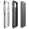 Glossy Weathered Concrete Urban Edge MagSafe Tough Case for iPhone — weathered concrete surface with peeling plaster