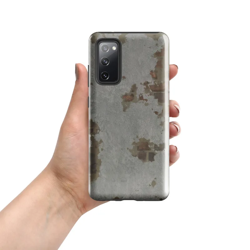 Glossy Urban Decay Rust Patina Tough Case for Samsung — peeling paint surface revealing rust, copper, and corroded metal