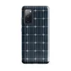 Glossy Solar Panel Tech Tough Case for Samsung — close-up solar panel pattern with deep navy blue octagonal cells divided