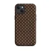Matte Woven Basketweave Texture MagSafe Tough Case for iPhone — tightly woven basket weave pattern in dark espresso brown