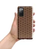Glossy Woven Earth Basket Weave Tough Case for Samsung — repeating basket weave pattern in warm terracotta and taupe