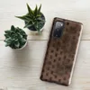 Glossy Woven Wood Basket Weave Tough Case for Samsung — tightly woven basket weave pattern in deep mahogany and warm caramel