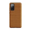 Matte Woven Bamboo Mat Tough Case for Samsung — tightly woven bamboo reed mat in warm honey and caramel tones