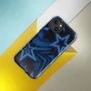 Glossy Midnight Star Power MagSafe Tough Case for iPhone — overlapping five-pointed stars in deep navy and electric blue