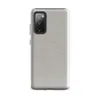 Glossy Stone Linen Texture Tough Case for Samsung — seamless wrinkled linen fabric texture in muted warm grey tones