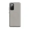 Matte Stone Linen Texture Tough Case for Samsung — seamless wrinkled linen fabric texture in muted warm grey tones