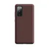 Matte Merlot Canvas Tough Case for Samsung — deep merlot red canvas-textured surface with subtle woven dot pattern and rich