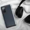 Glossy Dark Denim Texture Tough Case for Samsung — close-up dark indigo denim fabric texture with visible woven thread