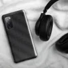 Glossy Carbon Weave Armor Tough Case for Samsung — repeating dark graphite carbon fiber weave pattern with interlocking