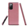 Glossy Classic Red Diagonal Stripe Tough Case for Samsung — diagonal red and white fine twill stripe pattern repeating