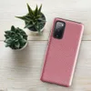 Glossy Classic Red Diagonal Stripe Tough Case for Samsung — diagonal red and white fine twill stripe pattern repeating