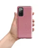 Glossy Classic Red Diagonal Stripe Tough Case for Samsung — diagonal red and white fine twill stripe pattern repeating