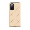 Matte Stitched Diamond Lattice Tough Case for Samsung — repeating hand-stitched diamond lattice with cross stitch accents