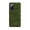 Matte Forest Green Knit Texture Tough Case for Samsung — seamless olive and forest green knitted fabric texture