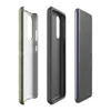 Glossy Forest Green Knit Texture Tough Case for Samsung — seamless olive and forest green knitted fabric texture
