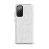 Matte Winter White Knit Texture Tough Case for Samsung — seamless white knitted sweater stitch pattern with subtle tonal