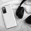 Glossy Winter White Knit Texture Tough Case for Samsung — seamless white knitted sweater stitch pattern with subtle tonal
