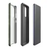 Glossy Forest Grid Texture Tough Case for Samsung — repeating grid of rounded green leaf-like cells with dark borders