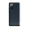 Glossy Midnight Navy Woven Texture Tough Case for Samsung — close-up woven textile texture in deep navy and indigo tones
