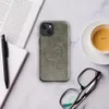 Glossy Woven Earth Texture MagSafe Tough Case for iPhone — tightly woven horizontal line texture in muted olive, khaki