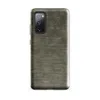 Glossy Woven Earth Texture Tough Case for Samsung — close-up woven metal texture with horizontal ribbing in mottled