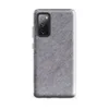 Glossy Heathered Storm Gray Tough Case for Samsung — soft heathered light gray mottled texture with subtle tonal variation