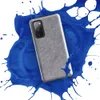 Glossy Heathered Storm Gray Tough Case for Samsung — soft heathered light gray mottled texture with subtle tonal variation