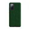 Matte Forest Green Linen Texture Tough Case for Samsung — seamless woven linen fabric texture in layered shades of deep