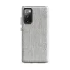 Glossy Stone Wash Texture Tough Case for Samsung — soft gray concrete surface with vertical striations and organic weathered