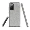 Glossy Stone Wash Texture Tough Case for Samsung — soft gray concrete surface with vertical striations and organic weathered