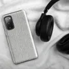 Glossy Stone Wash Texture Tough Case for Samsung — soft gray concrete surface with vertical striations and organic weathered