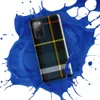Glossy Highland Spirit Tartan Tough Case for Samsung — classic Scottish tartan plaid with black base and bold crossing