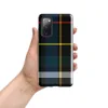 Glossy Highland Spirit Tartan Tough Case for Samsung — classic Scottish tartan plaid with black base and bold crossing
