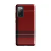 Glossy Highland Red Plaid Tough Case for Samsung — classic red tartan plaid with thick black bands and white accent lines