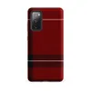 Matte Highland Red Plaid Tough Case for Samsung — classic red tartan plaid with thick black bands and white accent lines