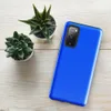 Glossy Electric Blue Bold Tough Case for Samsung — solid vivid electric blue surface with subtle texture and fine