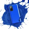 Glossy Electric Blue Bold Tough Case for Samsung — solid vivid electric blue surface with subtle texture and fine