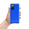 Glossy Electric Blue Bold Tough Case for Samsung — solid vivid electric blue surface with subtle texture and fine