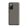 Matte Steel Grid Woven Texture Tough Case for Samsung — fine checkerboard weave pattern in cool slate and warm sand tones