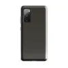 Glossy Charcoal Woven Texture Tough Case for Samsung — close-up ribbed fabric weave pattern in deep warm charcoal grey
