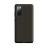 Matte Charcoal Woven Texture Tough Case for Samsung — close-up ribbed fabric weave pattern in deep warm charcoal grey