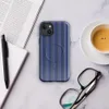 Glossy Prep School Stripe MagSafe Tough Case for iPhone — vertical pinstripes in royal blue, forest green, white, and sage