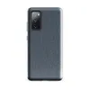 Glossy Worn Denim Classic Tough Case for Samsung — close-up diagonal twill weave of washed denim fabric in muted slate