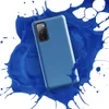 Glossy Clear Skies Blue Tough Case for Samsung — solid medium sky blue field with a smooth matte texture and subtle tonal