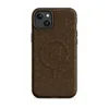 Matte Cracked Earth Desert MagSafe Tough Case for iPhone — cracked dry earth texture in deep chocolate brown with organic