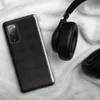 Glossy Dark Stone Grid Tough Case for Samsung — repeating charcoal octagonal stone tiles with diamond intersections