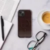 Glossy Dark Crimson Grid Elegance MagSafe Tough Case for iPhone — deep crimson repeating grid of rounded squares connected