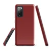 Glossy Classic Crimson Bold Tough Case for Samsung — solid deep crimson red flat color fill with no additional markings