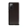 Glossy Dark Earth Leather Texture Tough Case for Samsung — close-up crackle texture mimicking aged leather in deep espresso