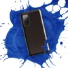 Glossy Dark Earth Leather Texture Tough Case for Samsung — close-up crackle texture mimicking aged leather in deep espresso